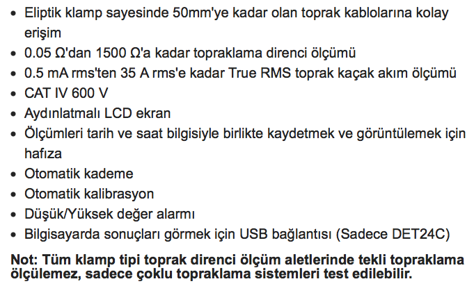 Megger DET14C Klamp Tipi Toprak Direnci Test Cihazı